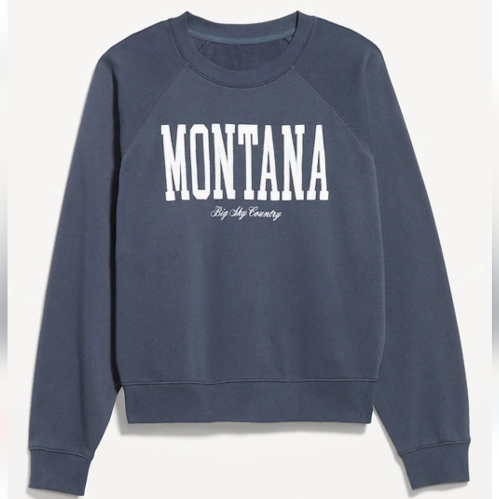 Montana Navy Blue Sweatshirt,XL Tall,New